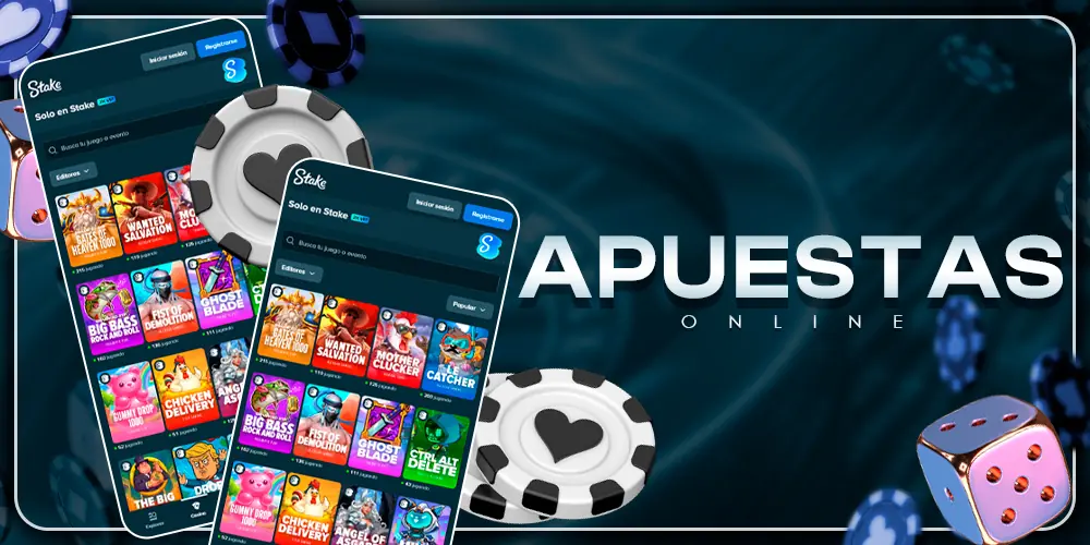 Apuestas online en el casino.