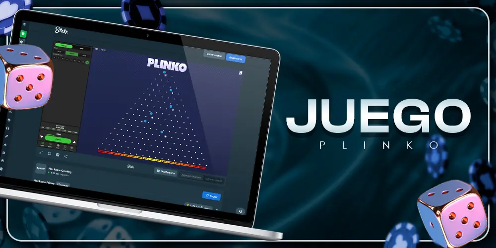 El juego Plinko en el casino Stake.